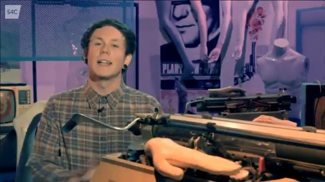 presenter Ben Ellis of rock band Sen Segur